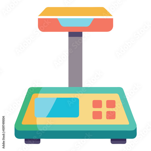 digital scale clipart cartoon Illustration drawing