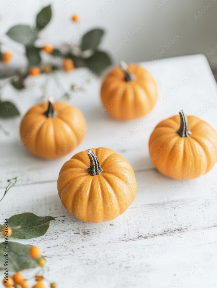 Miniature pumpkin display Miniature pumpkin display