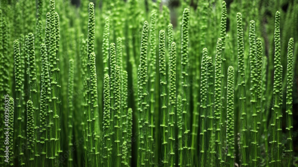 Lush Green Stems with Delicate Details in Nature's Abundance Lush Green Stems with Delicate Details in Nature's Abundance