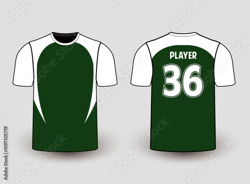 All sports player jersey design with an elegant edgy and wild look. Sports gear template mockup perfect fit for all sports. The designs that go on casual wear, shirts, fashion apparel, and all kind 