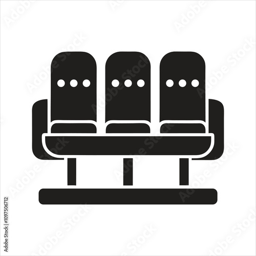 Priority seat icon. Priority seating area icon