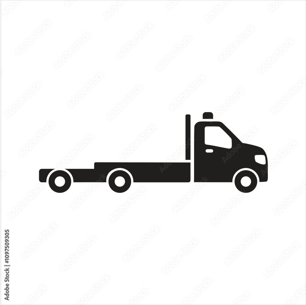 Tow truck icon. Recovery truck. Breakdown cover. Recovery service icon