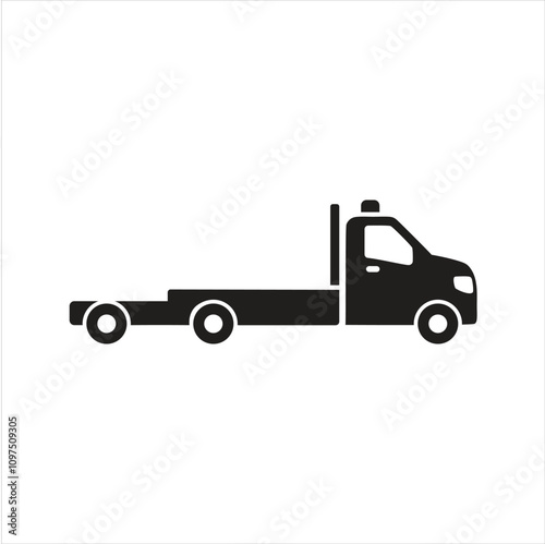 Tow truck icon. Recovery truck. Breakdown cover. Recovery service icon