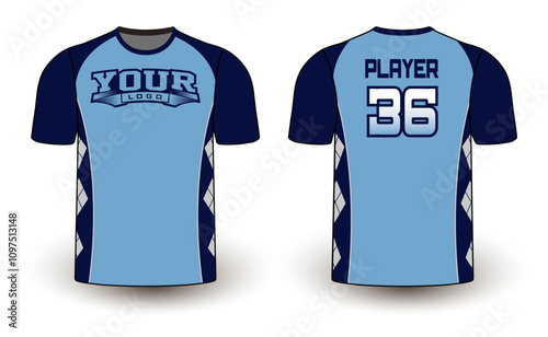 All sports player jersey design with an elegant edgy and wild look. Sports gear template mockup perfect fit for all sports. The designs that go on casual wear, shirts, fashion apparel, and all kind 