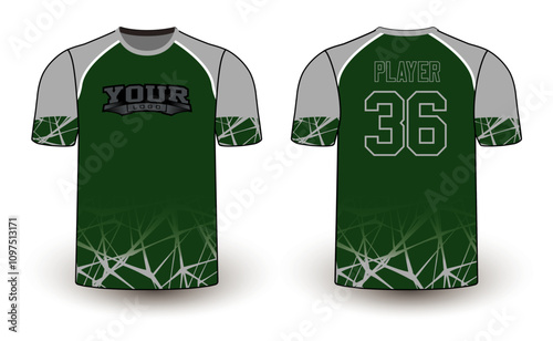 All sports player jersey design with an elegant edgy and wild look. Sports gear template mockup perfect fit for all sports. The designs that go on casual wear, shirts, fashion apparel, and all kind 
