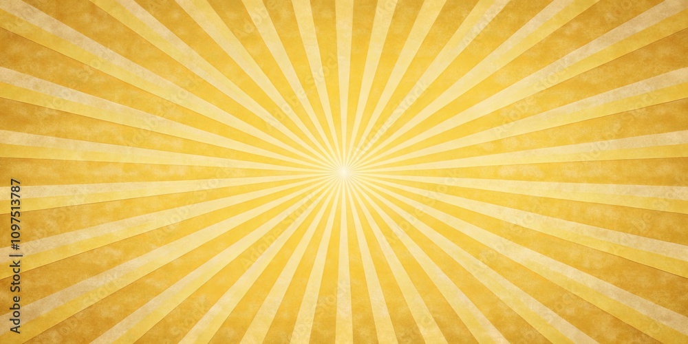 Fototapeta premium Golden Radiating Stripes Background Texture for Design Projects