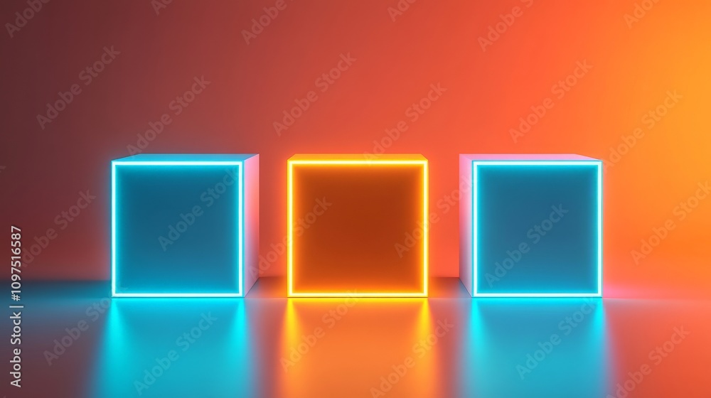 Neon Cubes: Standout from the Crowd Neon Cubes: Standout from the Crowd