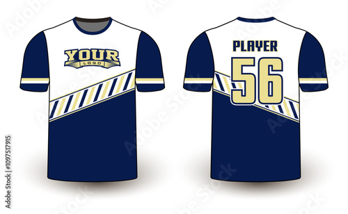 All sports player jersey design with an elegant edgy and wild look. Sports gear template mockup perfect fit for all sports. The designs that go on casual wear, shirts, fashion apparel, and all kind 