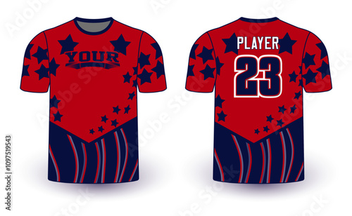 All sports player jersey design with an elegant edgy and wild look. Sports gear template mockup perfect fit for all sports. The designs that go on casual wear, shirts, fashion apparel, and all kind 