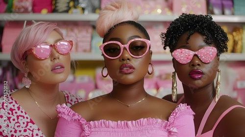 Friends Enjoy Splurging on Treats and Accessories During a Fun Mall Outing photo