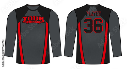 All sports player jersey design with an elegant edgy and wild look. Sports gear template mockup perfect fit for all sports. The designs that go on casual wear, shirts, fashion apparel, and all kind 