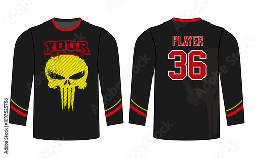 All sports player jersey design with an elegant edgy and wild look. Sports gear template mockup perfect fit for all sports. The designs that go on casual wear, shirts, fashion apparel, and all kind 