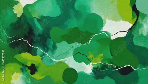 green paint background