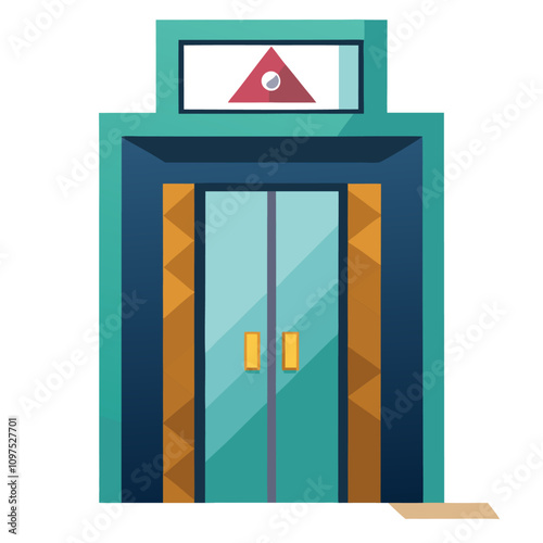 elevator clipart cartoon Illustration drawing