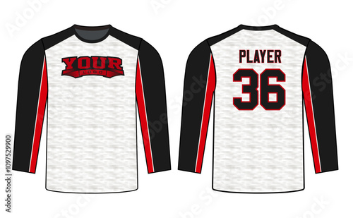 All sports player jersey design with an elegant edgy and wild look. Sports gear template mockup perfect fit for all sports. The designs that go on casual wear, shirts, fashion apparel, and all kind 