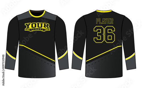 All sports player jersey design with an elegant edgy and wild look. Sports gear template mockup perfect fit for all sports. The designs that go on casual wear, shirts, fashion apparel, and all kind 