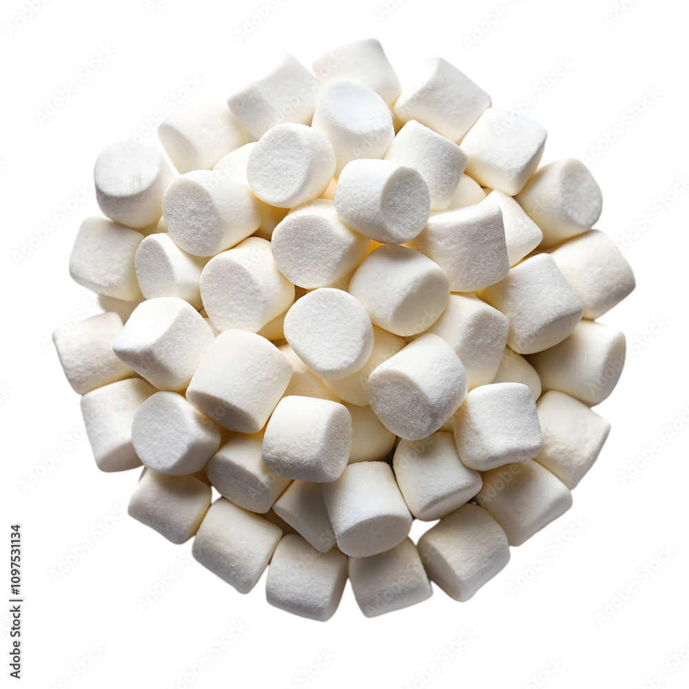 Marshmallows isolated on transparent background Marshmallows isolated on transparent background