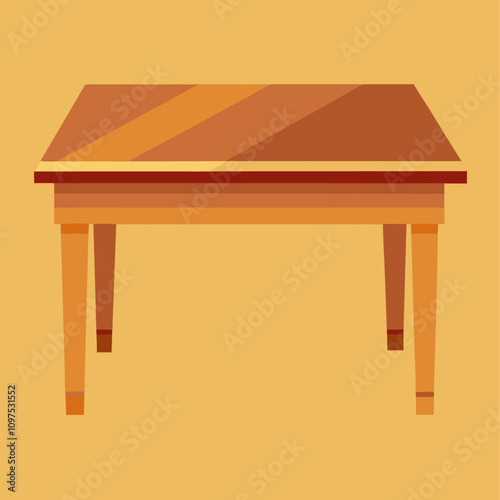 empty wooden table clipart cartoon Illustration drawing