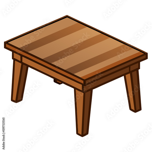 empty wooden table clipart cartoon Illustration drawing