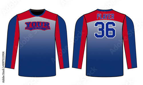 All sports player jersey design with an elegant edgy and wild look. Sports gear template mockup perfect fit for all sports. The designs that go on casual wear, shirts, fashion apparel, and all kind 