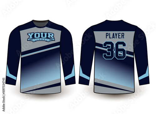 All sports player jersey design with an elegant edgy and wild look. Sports gear template mockup perfect fit for all sports. The designs that go on casual wear, shirts, fashion apparel, and all kind 