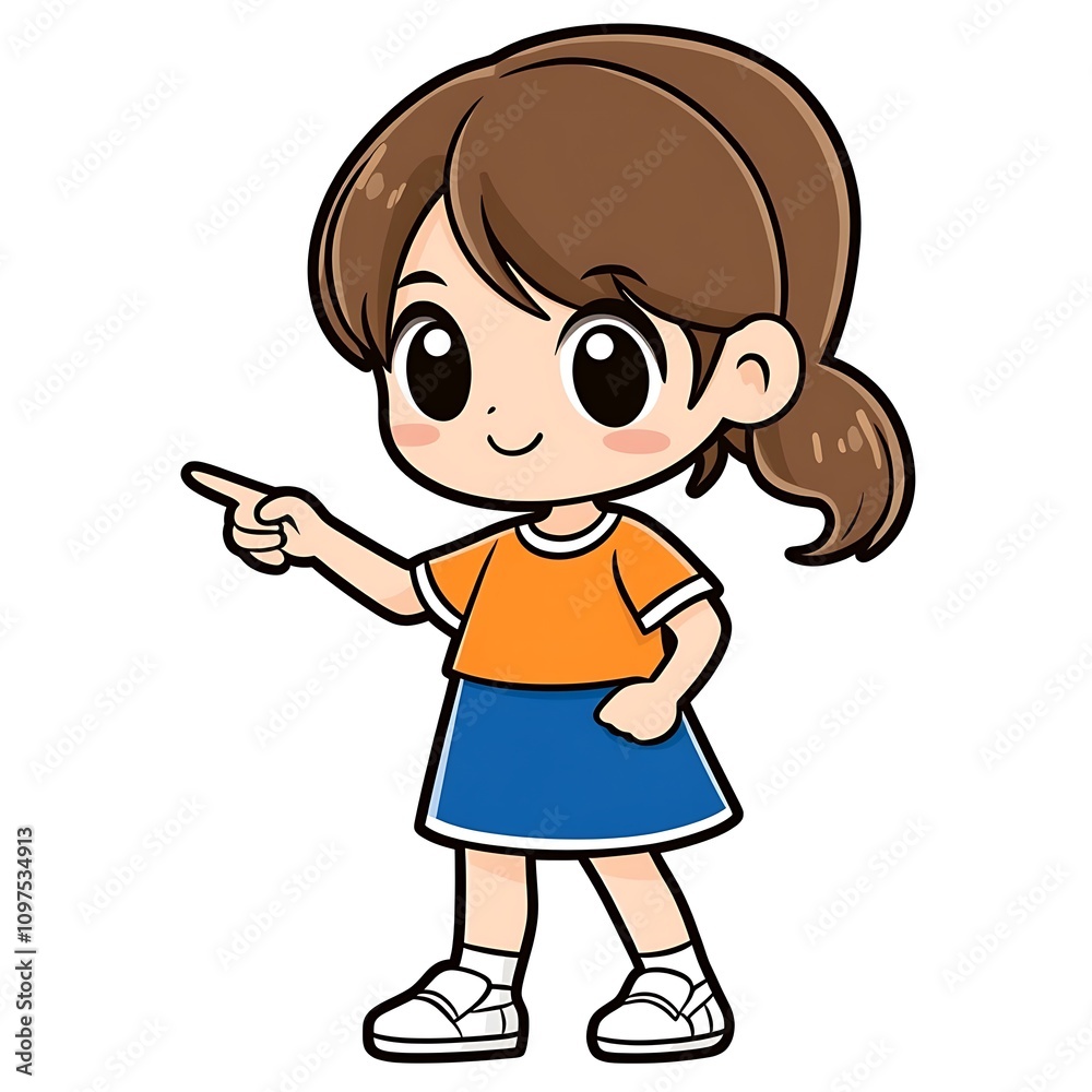 a cute cartoon illustration on white background a cute cartoon illustration on white background