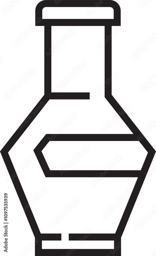 Naklejka premium Beverage Bottle Line Icon 