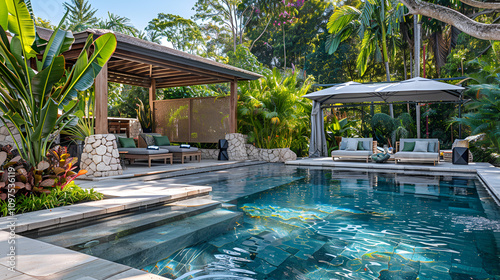 a luxary swimming pool