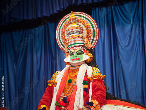 Kathakali various emotions displayed photo