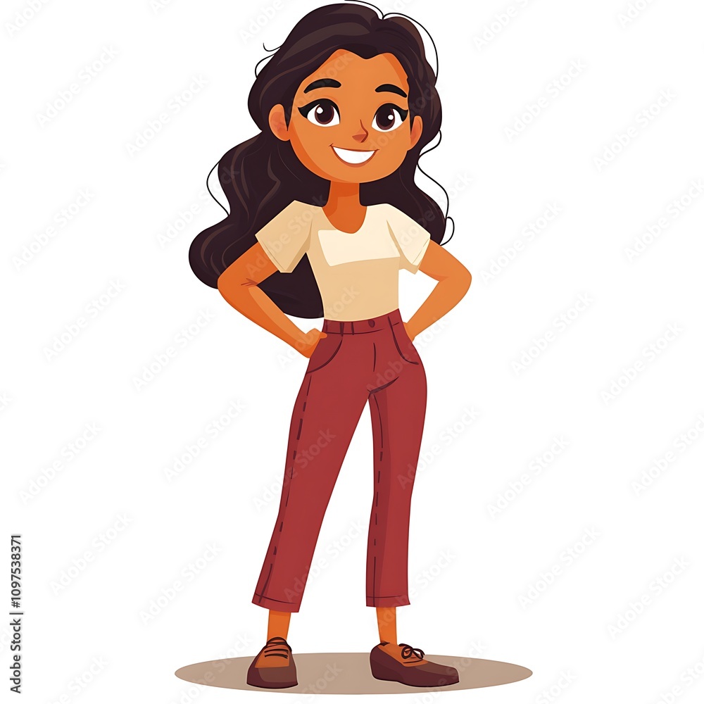 a cute cartoon illustration on white background a cute cartoon illustration on white background