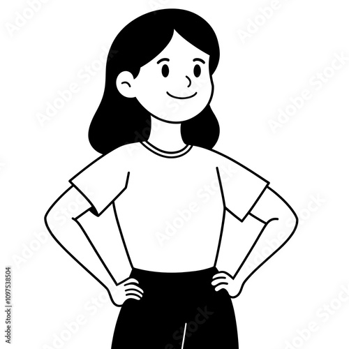 a cute cartoon illustration on white background