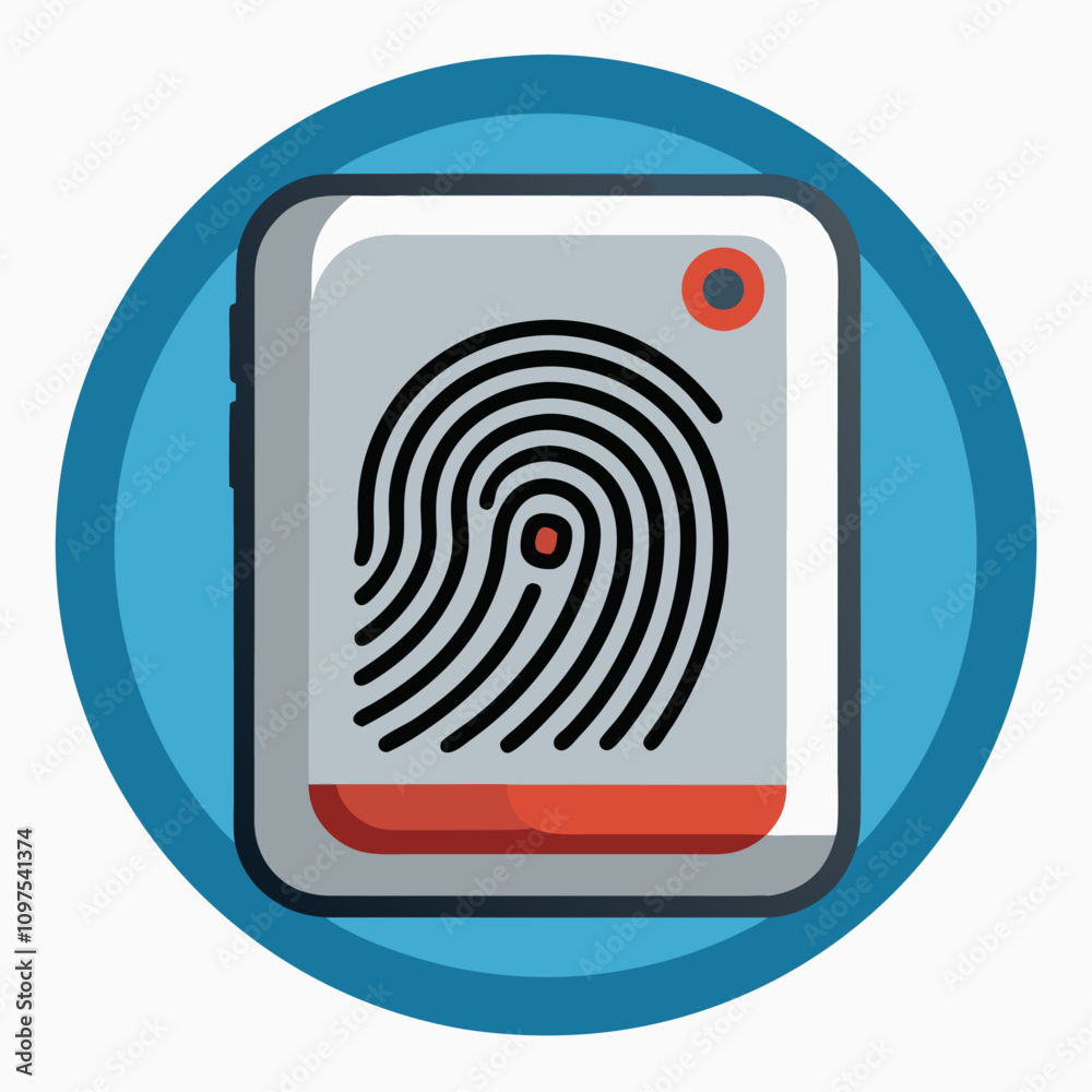 fingerprint scanner clipart cartoon Illustration drawing fingerprint scanner clipart cartoon Illustration drawing