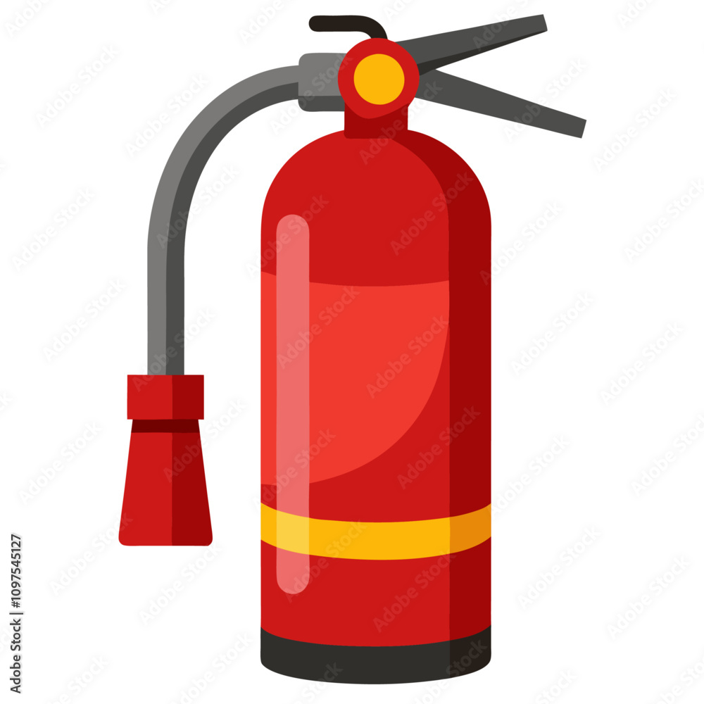 Obraz premium fire extinguisher isolated clipart cartoon Illustration drawing