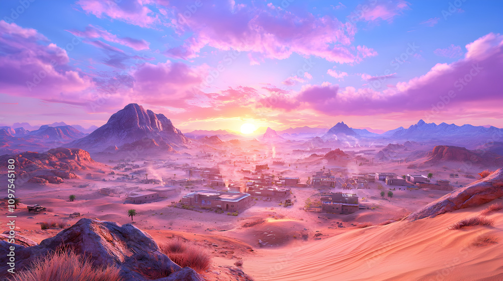 Obraz premium AI-Powered Future World: Image of a future city using artificial intelligence to control various systems