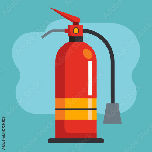 fire extinguisher isolated clipart cartoon Illustration drawing