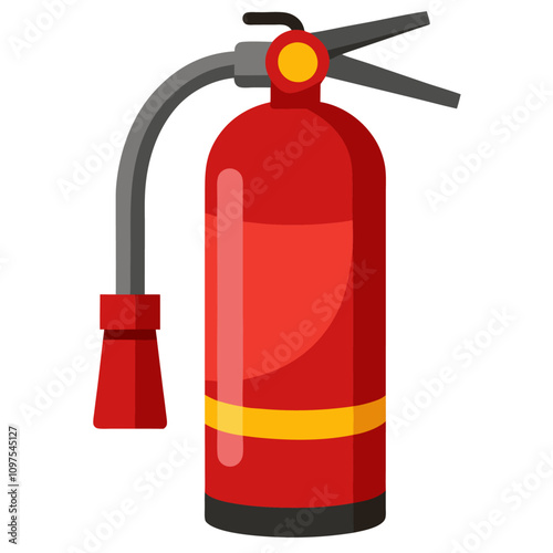 fire extinguisher isolated clipart cartoon Illustration drawing
