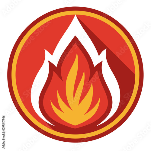 fire sign icon clipart cartoon Illustration drawing