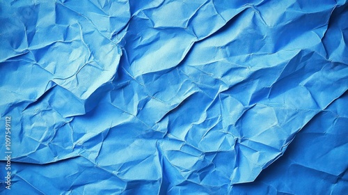 Wallpaper Mural Abstract Blue Crumpled Paper Texture Background Torontodigital.ca