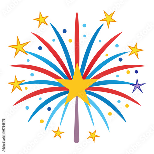 fireworks clipart cartoon Illustration drawing