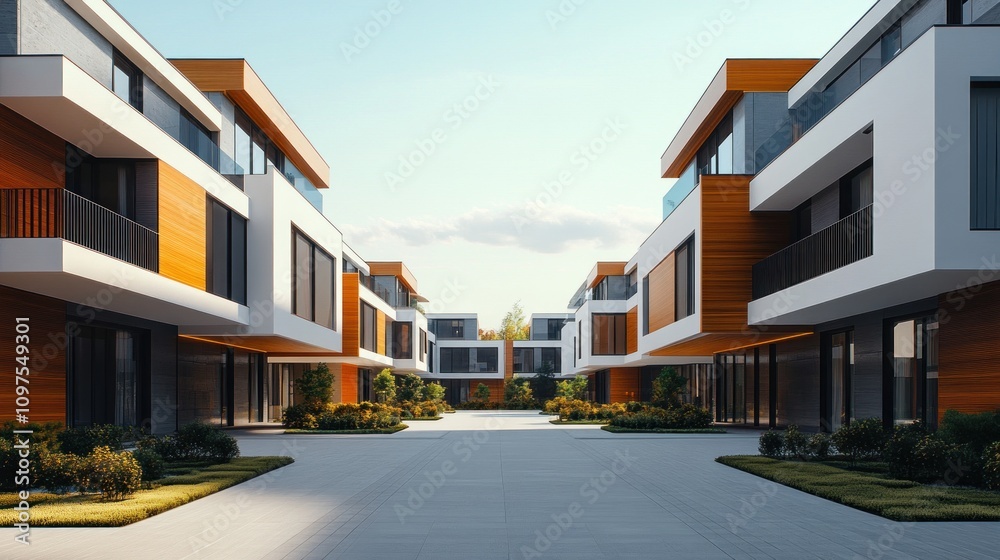 Modern Architectural Design: Luxurious Townhouses in a Serene Setting Modern Architectural Design: Luxurious Townhouses in a Serene Setting