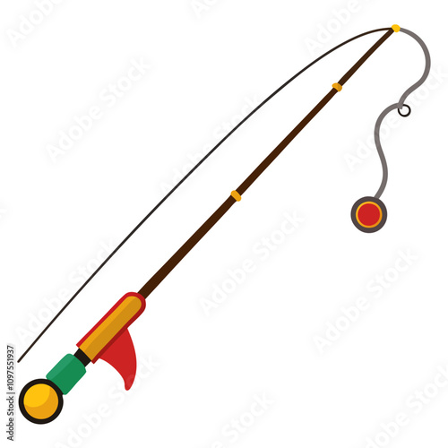 fishing rod clipart cartoon Illustration drawing