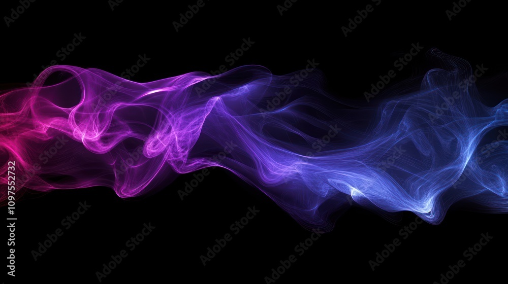 Abstract colorful smoke swirls on black background. (1) Abstract colorful smoke swirls on black background. (1)