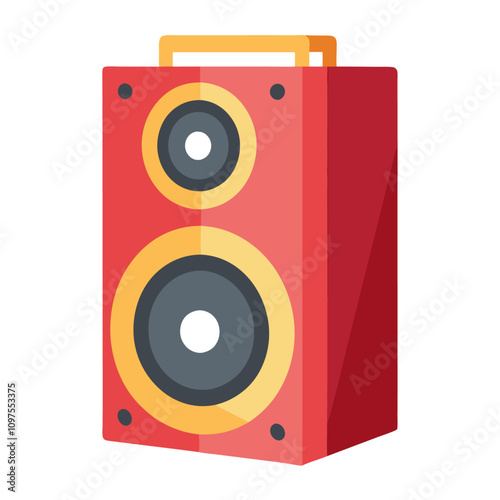 flat speaker clipart cartoon Illustration drawing