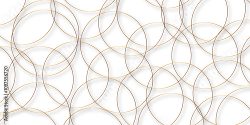 modern minimalist art chaotic scribble golden lines with shadow. Seamless luxury geometric premium golden random line transparent background. geometric design created using digital net web line.