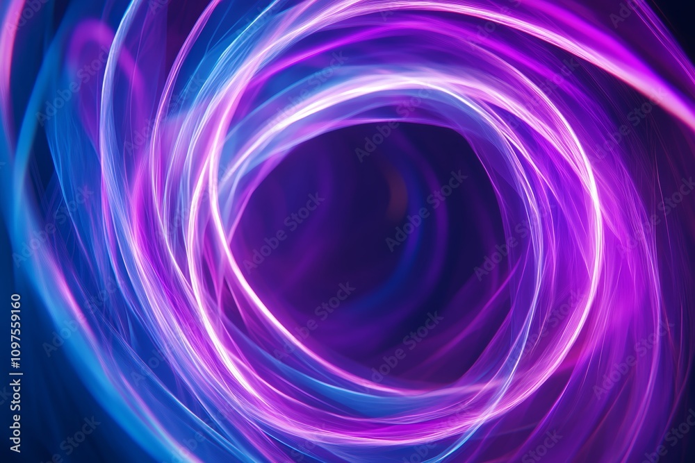 Circular border formed by vibrant neon arcs for tech themes, Circular border formed by vibrant neon arcs for tech themes,