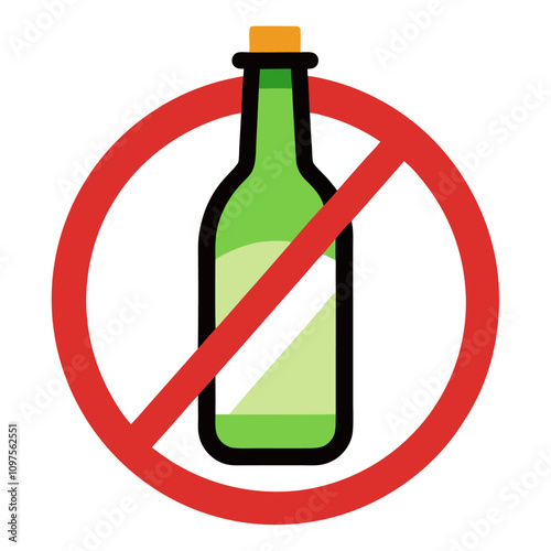 forbidden bottle clipart cartoon Illustration drawing