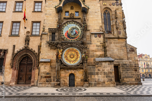 Photography Medieval astronomical clock of the city of Prague, a UNESCO World Heritage Site, Czechia