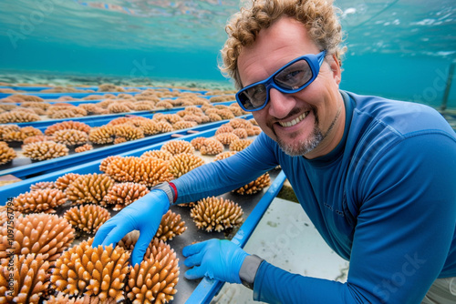 Bioengineered Coral Reefs in a Controlled Marine Environment photo