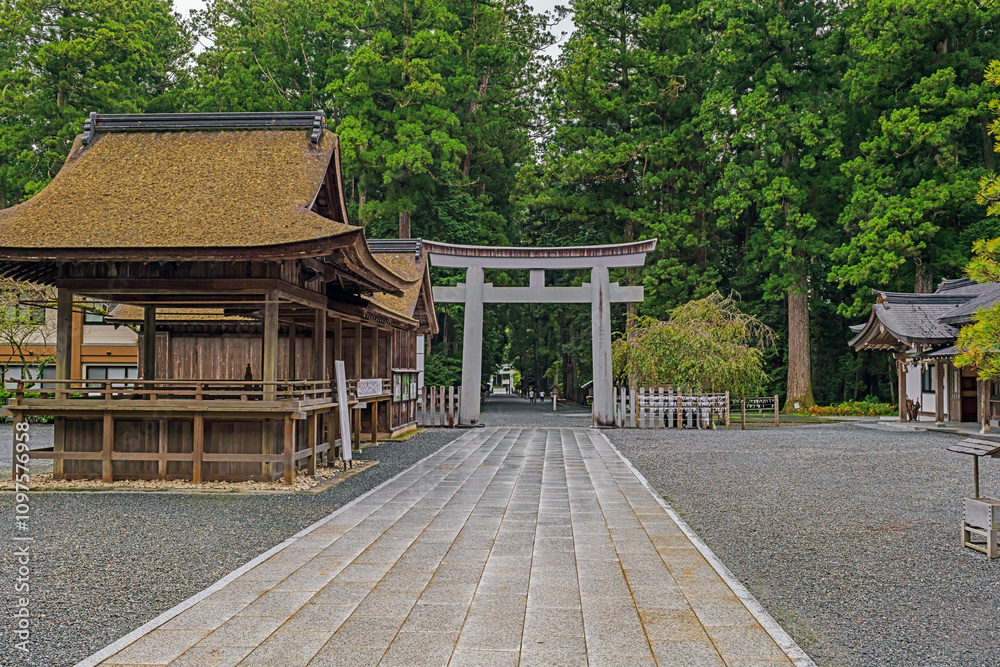 静岡 遠州一間宮小国神社 境内の風景