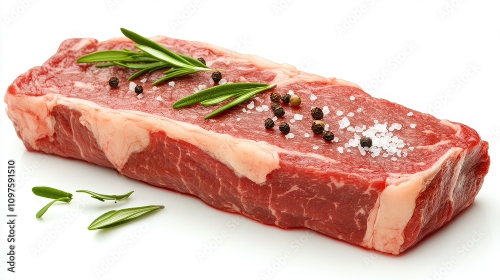 Chef Preparing Raw Steak for Grilling with Seasoning Chef Preparing Raw Steak for Grilling with Seasoning